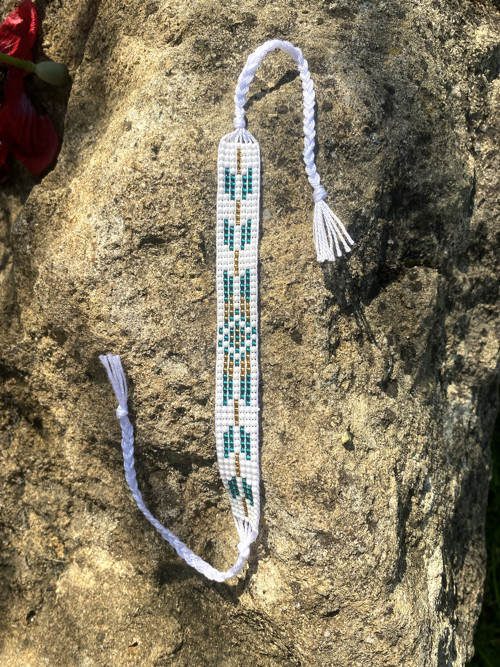 Náramek Aztec petrolejová