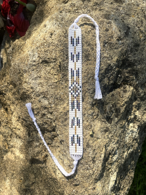 Náramek Aztec duhová modrá
