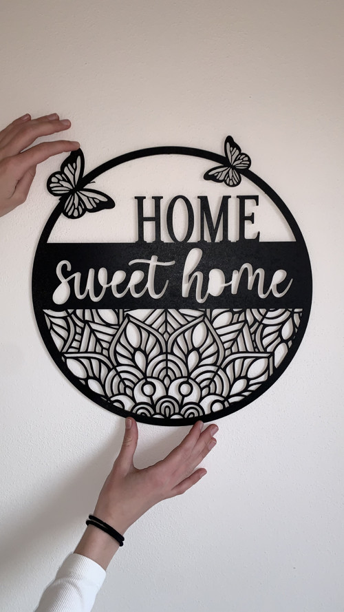 Dekorace na zeď Home sweet home