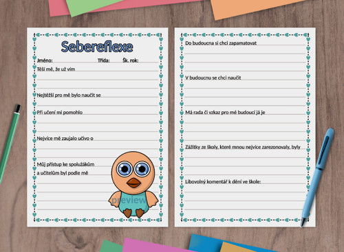 (formativní) Sebereflexe zvěrky - ptáček