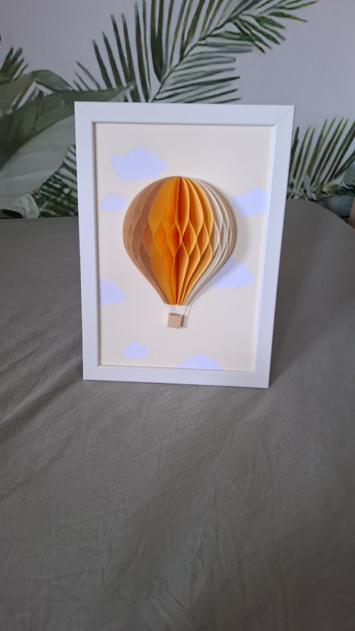Horkovzdušný balón v rámečku