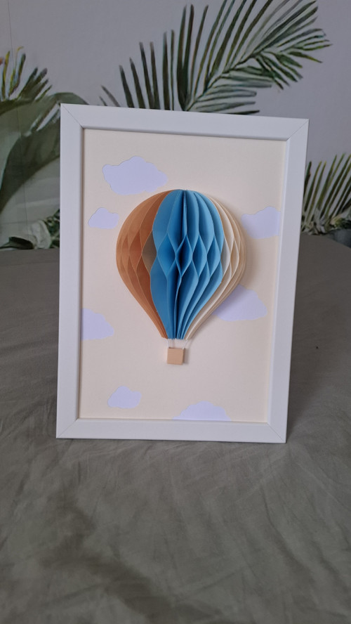 Horkovzdušný balón v rámečku