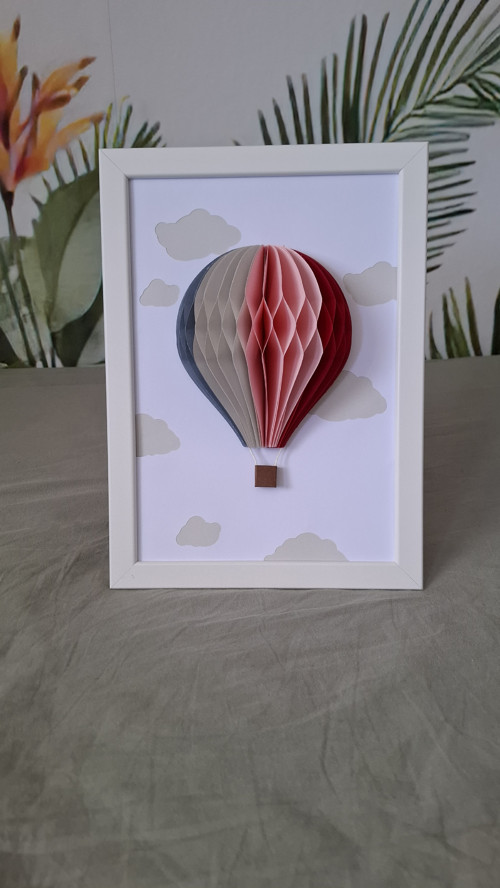 Horkovzdušný balón v rámečku