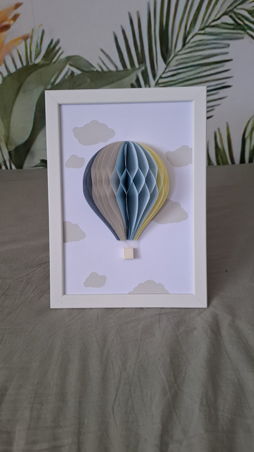 Horkovzdušný balón v rámečku