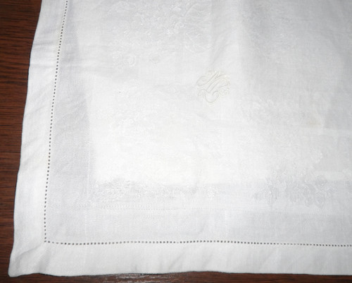 UBROUSEK, dečka, prostírání, monogram MG / GM
