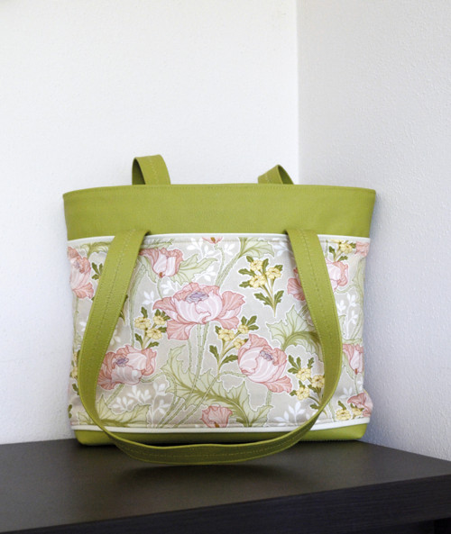 Kabelka zelená Fleur Nouveau