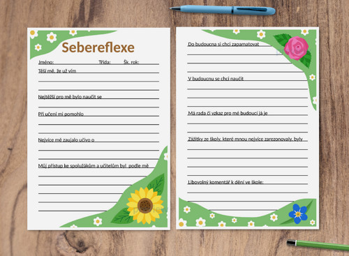 (formativní) Sebereflexe floral 3 - mix