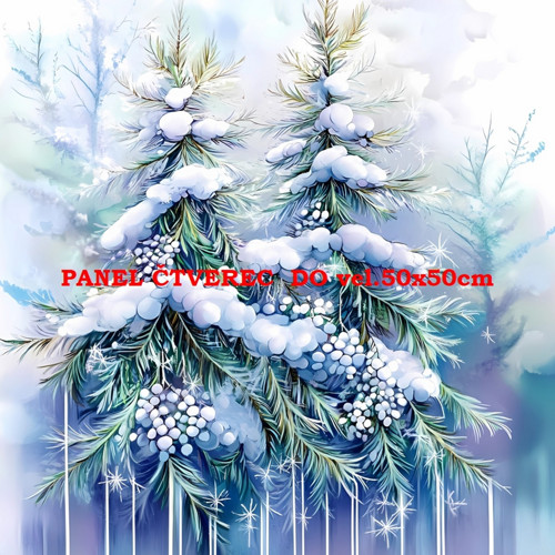 Bavlněný panel 10x10 cm
