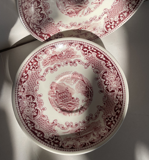 Dezertní talířek - staroanglický porcelán