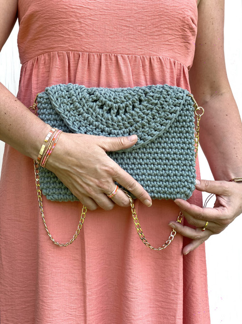 Háčkovaná kabelka " Boho Laurel "