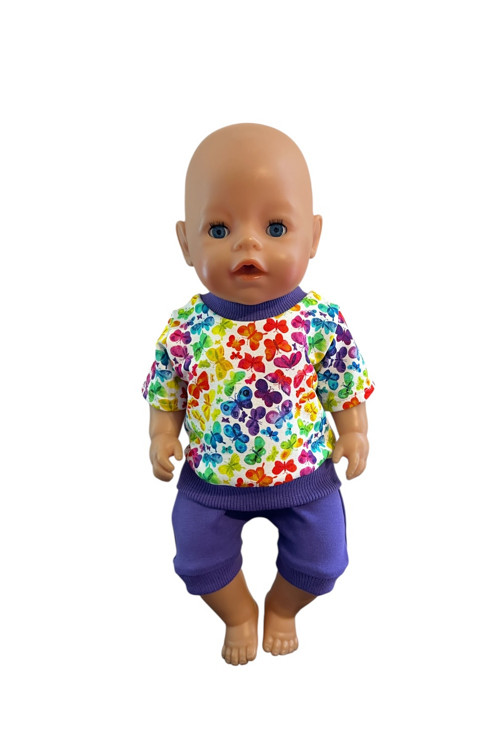 Oblečenie pre bábiku BABY BORN - 43 cm, motýle