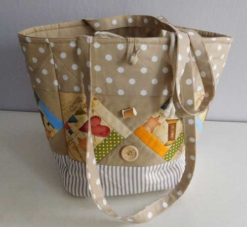 Originální taška/košík - patchwork