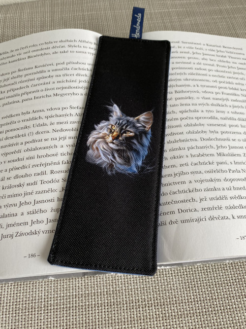 Záložka do knihy - Kočka mainská mývalí