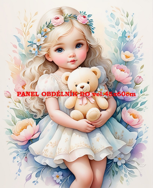 Bavlněný panel - varianty velikostí / 11x15 cm