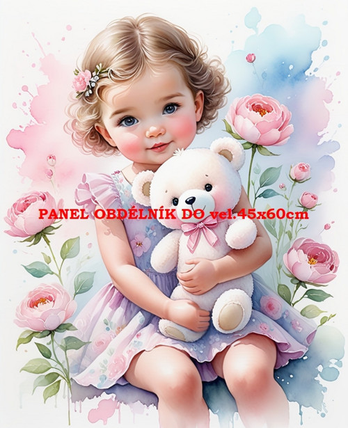 Bavlněný panel - varianty velikostí / 11x15 cm