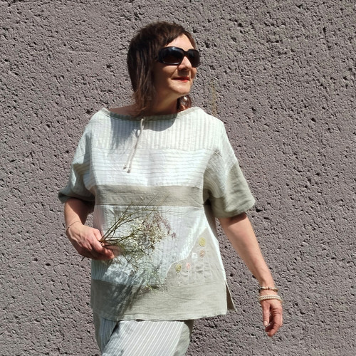 Souznění...lněná halena — foto 1