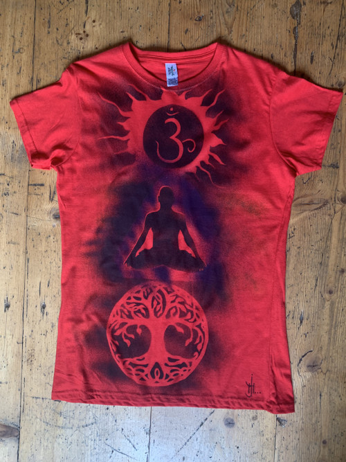 Dámské tričko ÓM meditace