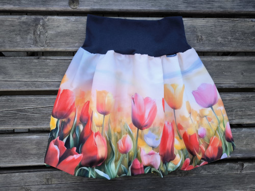 TULIPANY - balónová sukýnka - NA OBJEDNÁNÍ