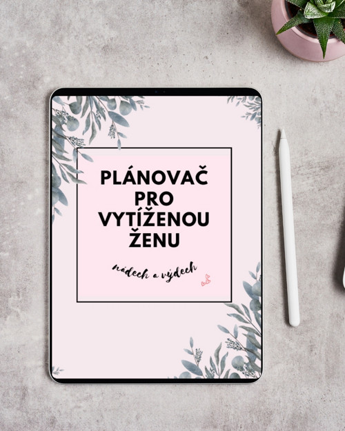 Plánovač, organizace, finance, self-care & cíle