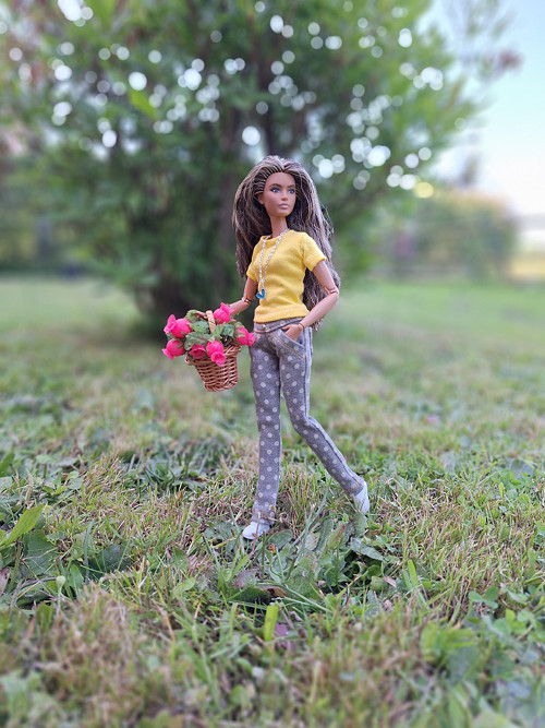 Tričko pro Barbie – žluté