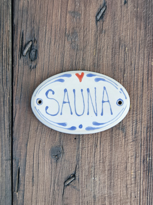 Cedulka Na Dveře Sauna