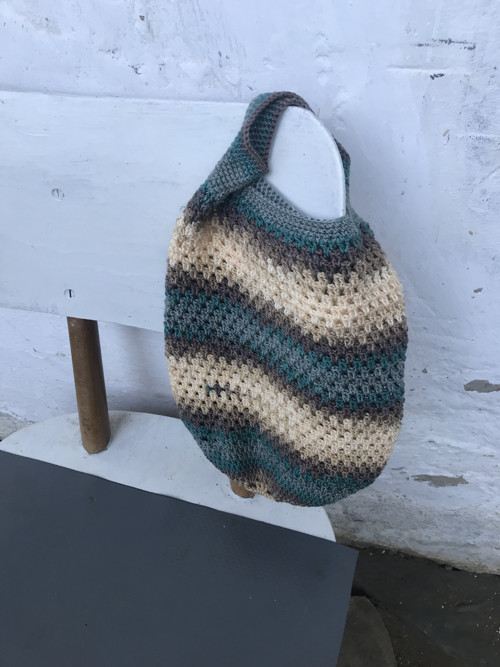 Malá kabelka tyrkysový batik