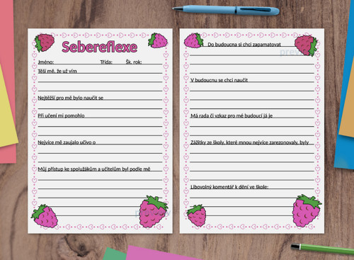 (formativní) Sebereflexe fruit - maliny — foto 1