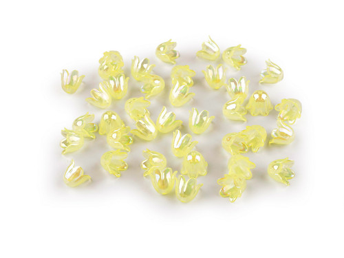 Plastové zvonečky / sukýnka 9x11mm (10g) - žlutá