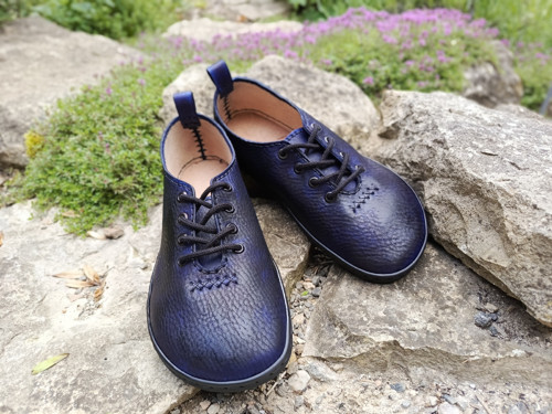 Kožené polobotky "navy blue"
