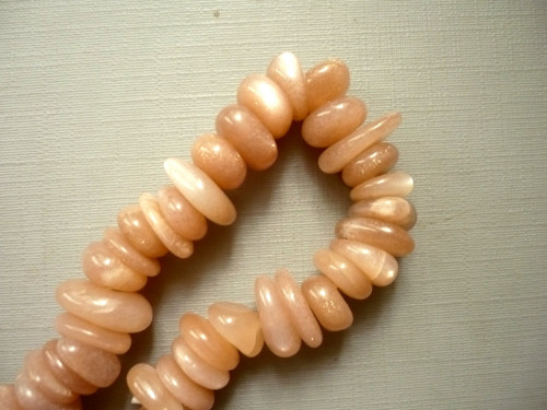 Rondelky - adulár 10 mm, 2 ks