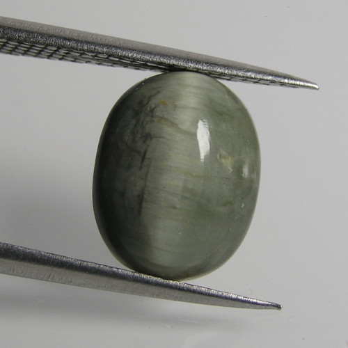 Zelený Apatit, kočičí oko, 4,27ct., 12,0x9,1x5,2mm