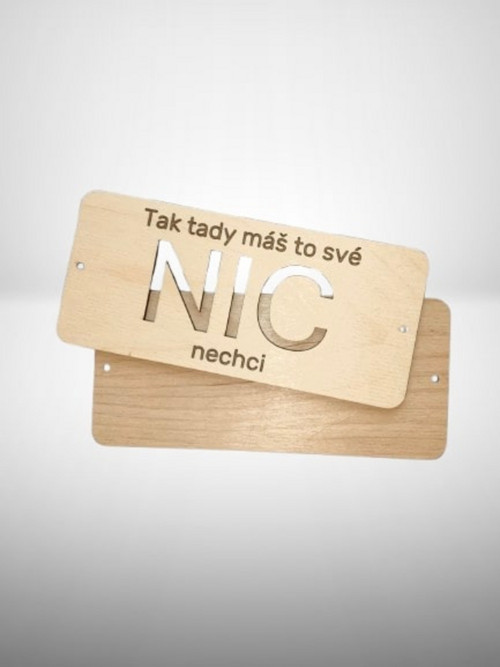 Originální dárek- NIC nechci