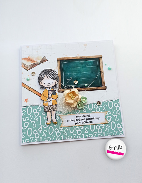 Přání pro paní učitelku "School Days"