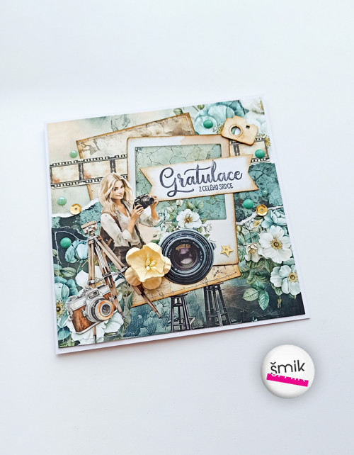 UNI gratulace pro fotografku blondýnu Photographer