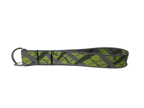 Klíčenka s kroužkem zelenošedá 17 cm