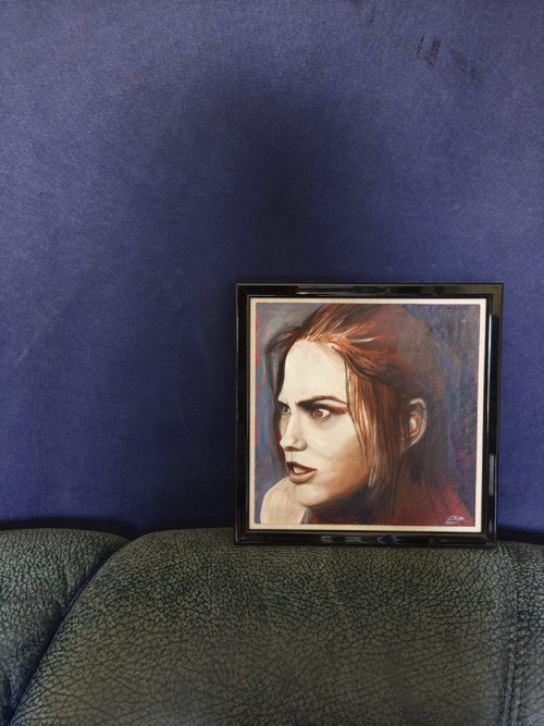 Malba "ANGRY" v rámu