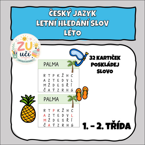 Letní hledání písmen