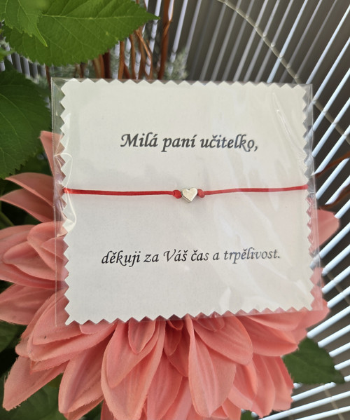 Náramek pro paní učitelku.
