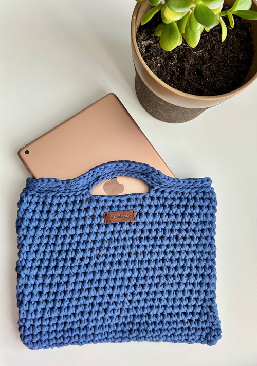Obal na iPad modrá jeans