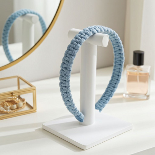 Macrame čelenka modrá — foto 1