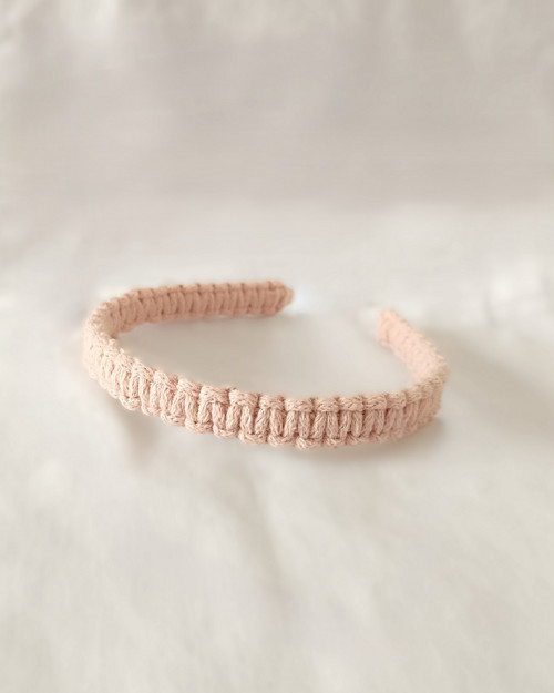 Macrame čelenka lososová — foto 1