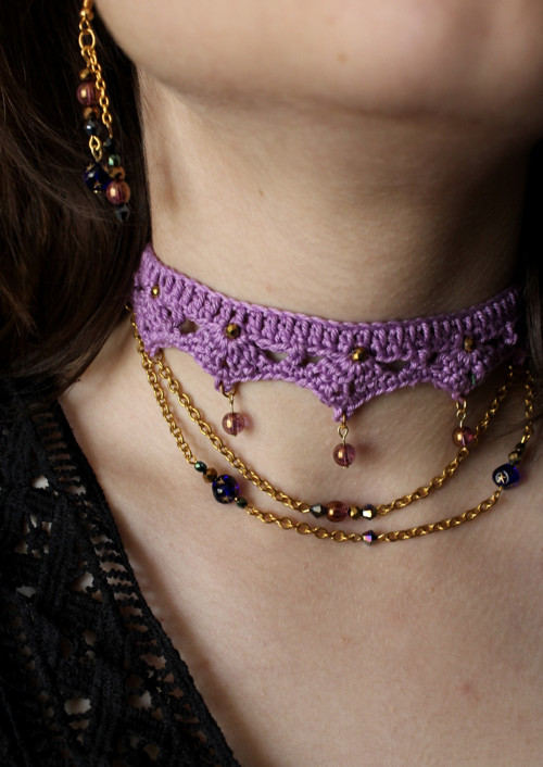 Kate - set choker a náušnice