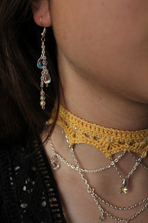 Francesca - set choker + náušnice