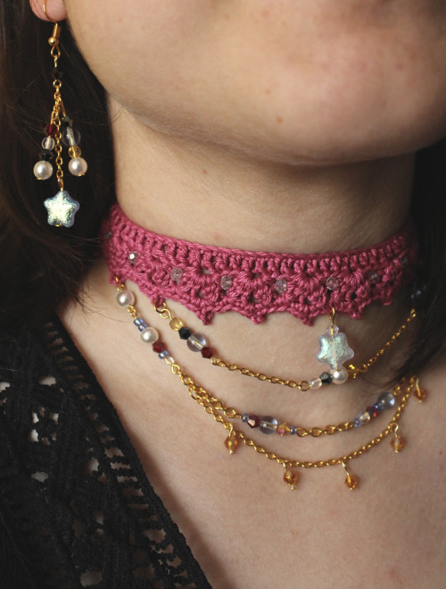 Phillipa - set choker + náušnice