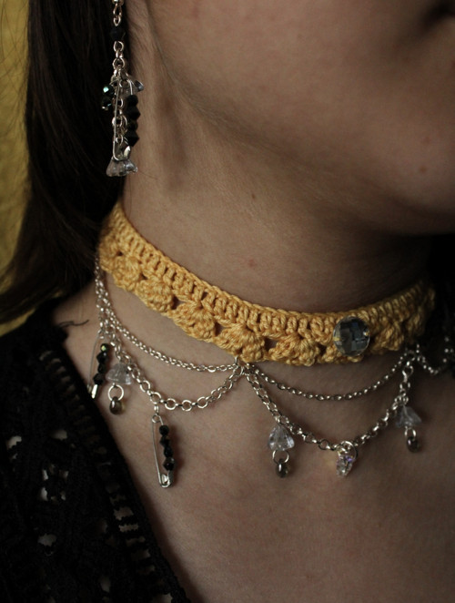 Penelope - set choker + náušnice