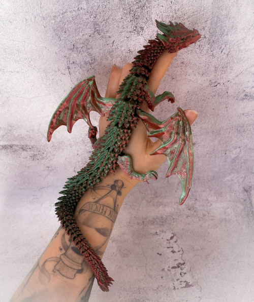 Flexi Fantasy Drak zeleno červený