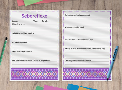 (formativní) Sebereflexe ornament - purple — foto 1