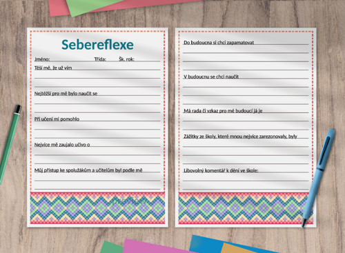 (formativní) Sebereflexe ornament - kosočtverce