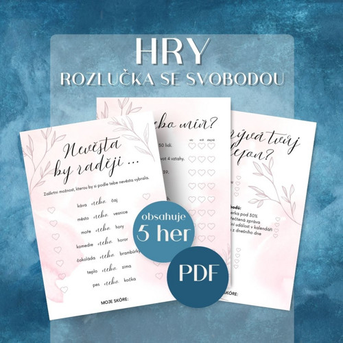 Hry na rozlučku se svobodou (růžové) - PDF