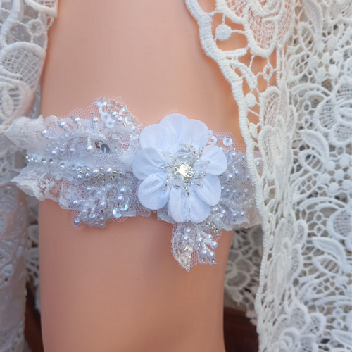 Flower Lace... svatební podvazek